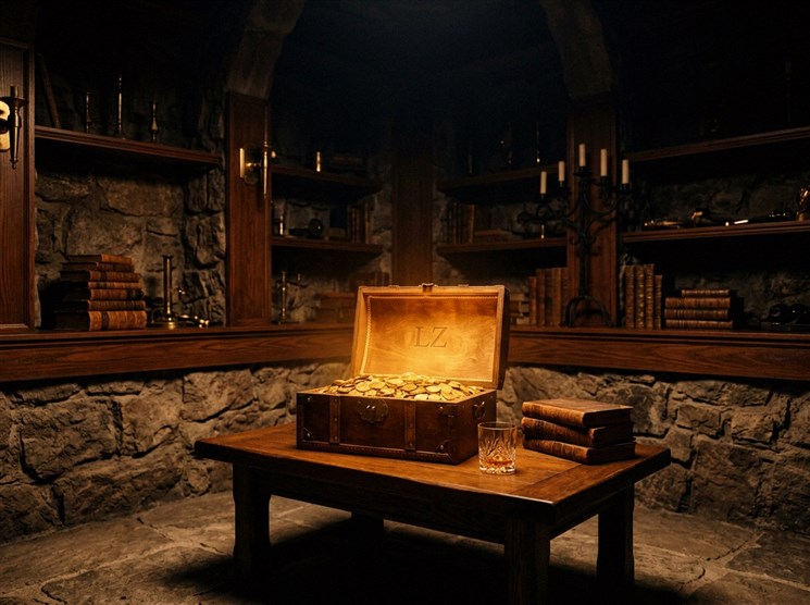 Persona pie galda skatās online kazino interfeisu